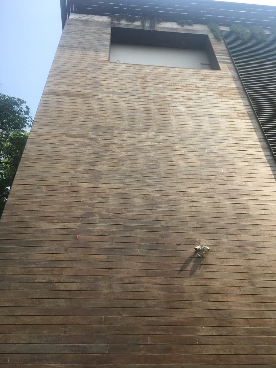 Wood on building facades