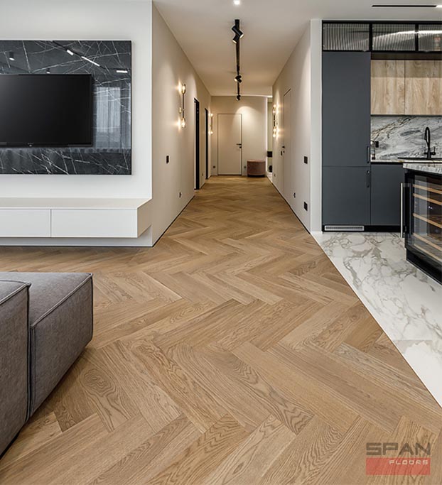 Creating a High-End Look with Herringbone Pattern Engineered Wood Floors